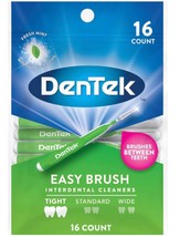 Dentek Easy Brush Interdental Cleaners, 16 Count Pack, Fresh Mint, Tight... - $205.98 MXN