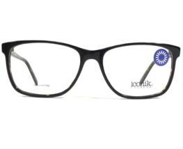 Iconik Gafas Monturas Eddie C01 Negro Carey Cuadrado Completo Borde 54-16-135 - £75.61 GBP