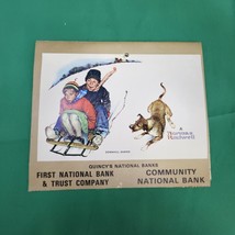 VTG First National Bank Norman Rockwell Spices How To Use Them Holiday Card - £7.61 GBP