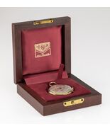 Heuer Placcata Oro Fase Lunare Tasca Orologio Con / Scatola e Fogli - $67,224.05 MXN