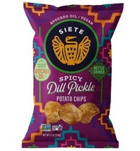 Siete Spicy Dill Pickle Kettle Cooked Potato Chips - 5.5oz - $7.99