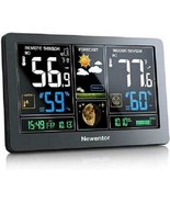 Weather Station Forecast Large Color Display Screen Wireless Sensor Temp... - $103.23 CAD