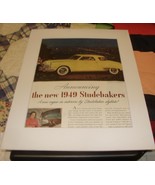 1949 studebaker/  magazine. ad / automotive - $9.00