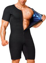 Men's Blue Sauna Suit - Full Body Waist Trainer for Maximum Sweat &amp; Fitness - $67.27