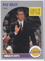 G) 1990 NBA Hoops Basketball Trading Card - Pat Riley #317 - $36.72 MXN
