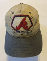 Vtg 1990s Starter MLB Atlanta Braves Paisley UnderBrim Letterman A Snapback Hat  - £89.29 GBP