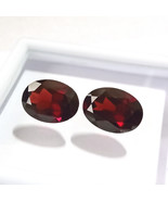 Rhodolite Garnet Ovals , Rhodolite Garnet 12.84 Cttw , Wine Color ,Rhodo... - $437.66 CAD