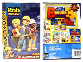 Bob The Builder 32 Count Classroom Exchange Valentine&#39;s Day Cards 8 Designs - £7.81 GBP