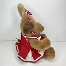 Cheerleader Puppy Dog Build A Bear  Plush Girl Red BAB Brown Stuffed Ani... - $20.54