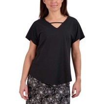 Tranquility by Colorado Clothing Womens V-neck Top Size Medium Color Black - £35.84 GBP