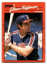 1990 Donruss #407 Glenn Hoffman    California Angels Baseball Cards EX/ ID:57565 - $1.67