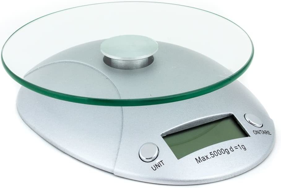Fox Run Digital Kitchen Scale With Removable Glass Tray, 7.25 X 6, Multicolored - $39.99