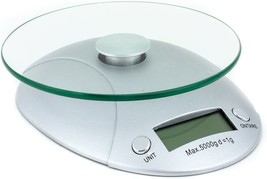 Fox Run Digital Kitchen Scale With Removable Glass Tray, 7.25 X 6, Multicolored - £32.47 GBP