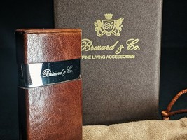 Brizard and Co  Venezia &quot; Fountain Flame&quot; Lighter in  Antique Saddle Leather NIB - £175.73 GBP
