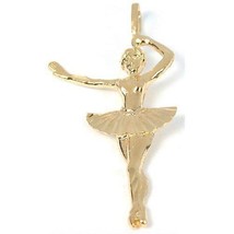 Ballerina Charm 14k Gold 32mm - £72.10 GBP