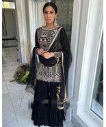 Readymade Palazzo Suit Indian embroidery Wedding Party wear FreeSize upt... - £43.44 GBP