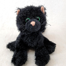 Ganz Webkinz Black Cat Plush HM135 Retired No Code Kitty Stuffed Animal - £9.36 GBP