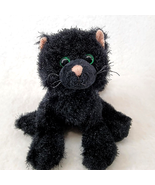 Ganz Webkinz Black Cat Plush HM135 Retired No Code Kitty Stuffed Animal - £9.28 GBP