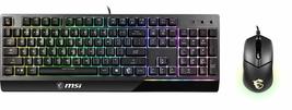 MSI Vigor GK30 Combo, 6-Zone RGB GK30 Gaming Keyboard &amp; GM11 Gaming Mous... - $79.96
