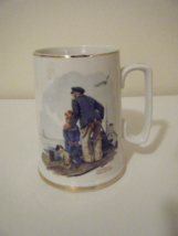 Coffee Mug Norman Rockwell 1985 Looking Out to Sea Collectible Vintage#23 - £7.81 GBP
