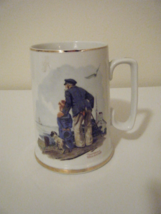 Coffee Mug Norman Rockwell 1985 Looking Out to Sea Collectible Vintage#23 - £7.97 GBP