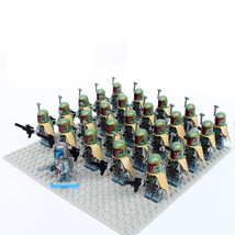 Star Wars Boba Fett Army Lego Moc Minifigures Toys Set 21Pcs - £26.37 GBP