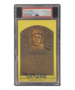 Carl Hubbell Signed 4x6 New York Giants Hall Of Fame Plaque Card PSA/DNA... - £61.48 GBP