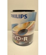 Philips DVD-R 100 Blank Disc 16X 4.7GB New Storage Media Spindle With Ha... - £15.73 GBP