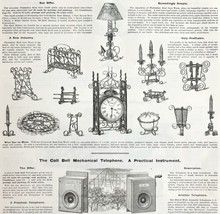 Lamps Lighting Telephones Clocks 1894 Victorian Advertisement Home Decor... - $562.94 MXN