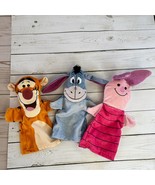 Tigger Eeyore Piglet Plush Hand Puppets Set Of 3 - $17.81