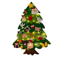 High Quality Felt Christmas Tree with 4m String Lights for Educational Kids / D - £23.98 GBP