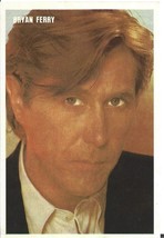 ⭕VTG card pocket calendar 1986 BRYAN FERRY Portugal group music singer - $73.65 MXN
