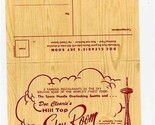 Doc Clearie&#39;s Hill Top Sky Room Wine List Mailer Overlooking Redding Cal... - $27.69