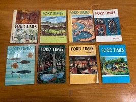 Lot of 8 Ford Times Magazines 1948 to 1955 -- Travel Info Magazines from Dealers - $23.95