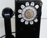 Automatic Electric Pay Telephone 3 Coin Slot 1950&#39;s Rotary Dial Operatio... - $985.05