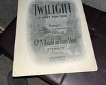 1908 Twilight I Wait For You McDonald &amp; Lloyd Vintage Sheet Music M31 - $6.93