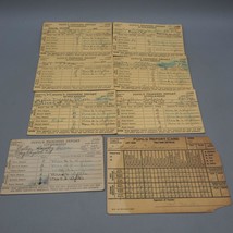 Vintage Menge Von 8 Elementar Schule Report Karte Pittsburgh Pennsylvania 1930&#39;s - $39.58