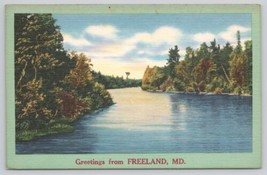 Postcard Greetings From Freeland Maryland NYCE Scenic View - $19.11