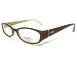 Coach Gafas Monturas Adelle 534 Brown / Camel Ovalado Completo Borde 52-... - $74.22