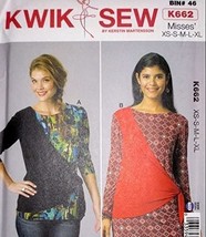 Kwik Sew Sewing Pattern 662 Tops Misses Size XS-XL - £7.20 GBP