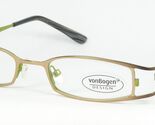VON BOGEN VB 432 D OR /MARRON CACAHUÈTE /VERT LUNETTES VON BOGEN 47-18-1... - $66.51