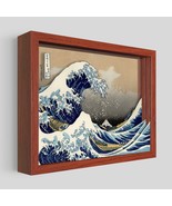 The Great Wave off Kanagawa Framed Shadow Box Wall Art 16x12 Poster - £187.44 GBP