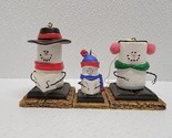 The S&#39;mores Original - Caroling Snowman Family Holiday Ornaments Midwest... - $17.36