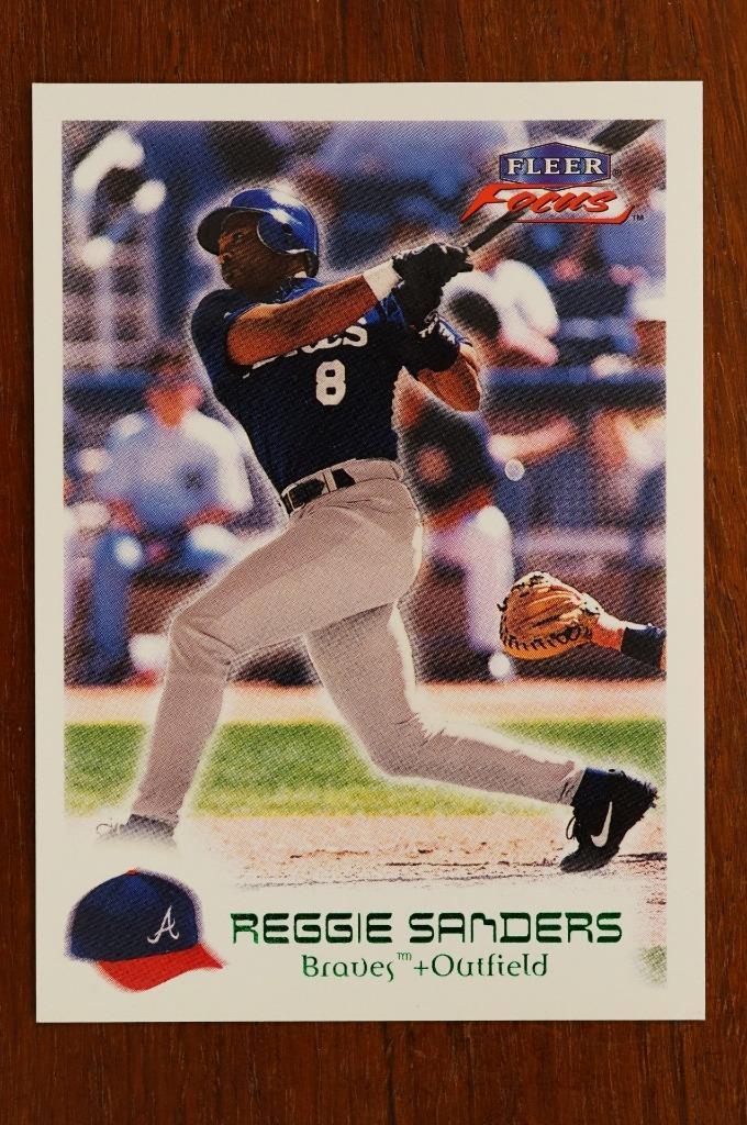 Primary image for 2000 Fleer Focus Green Masterpiece Mania #137 Reggie Sanders 85/300 Braves