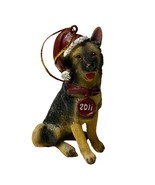 German Shepherd Dog Christmas Ornament Dog In Santa Hat Dated 2011 3 1/2... - $268.01 MXN