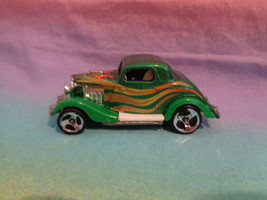 Vintage 1979 Hot Wheels Hot Rod Coupe Metallic Green with Flames - $3.95