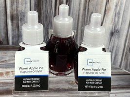 Mainstays Fragrance Oil Refill - Warm Apple Pie - 0.8 fl oz - Lot of 3 - $14.50