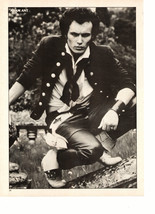 Adam Ant teen magazine pinup clipping black and white leather pants squa... - £2.75 GBP