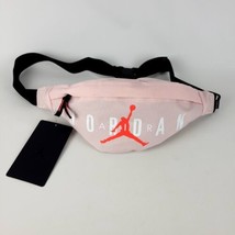 Nike Jordan Fanny Pack Hip Waist Belt Black Pink Bag Crossbody 9B0533 New - $27.47