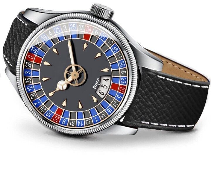 New Stylist Analog Blue Date Display Dial Black Leather Watch Mens Boys ... - $3.99